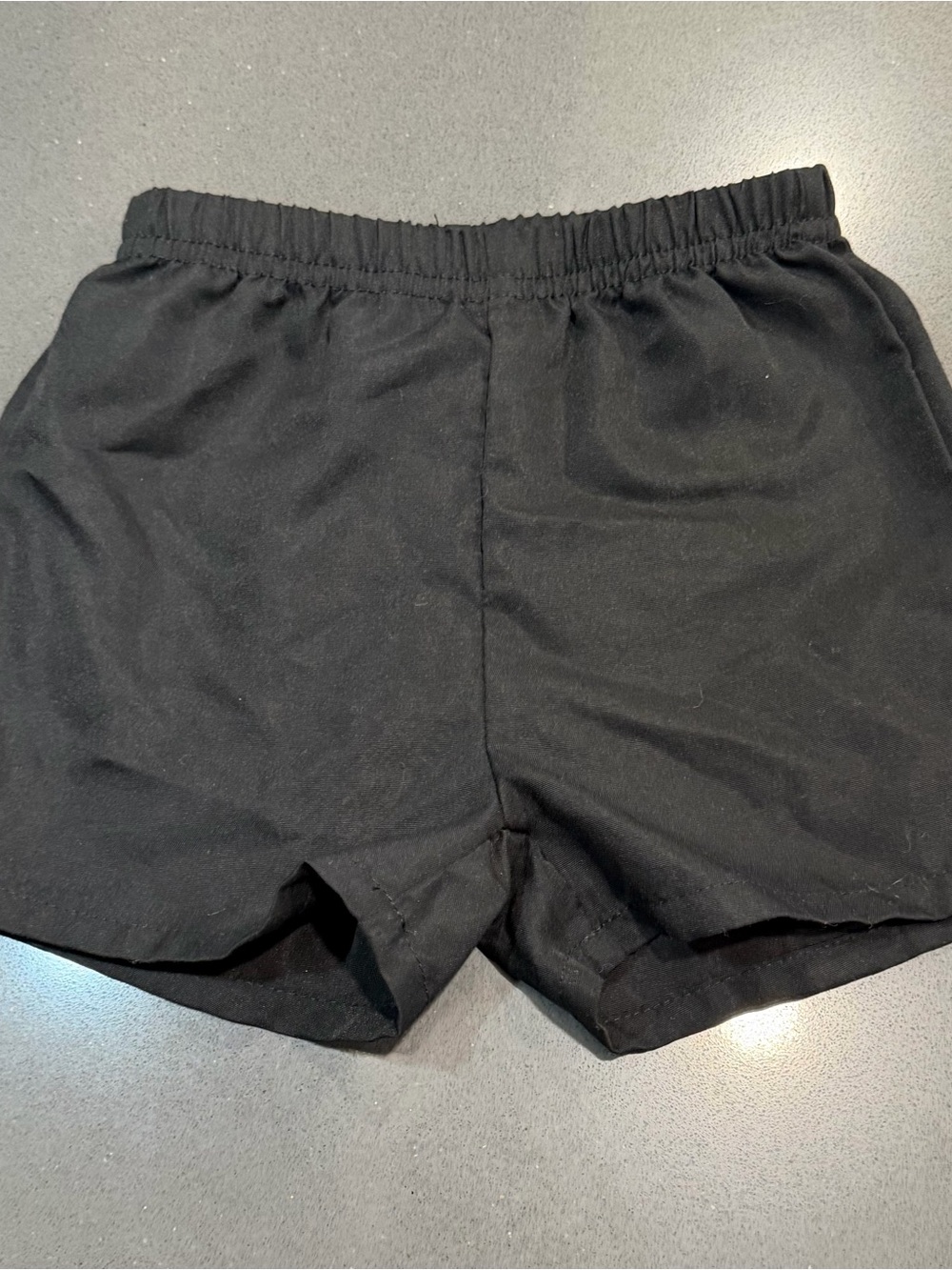 SHEIN Black Elastic Waist Kids Shorts